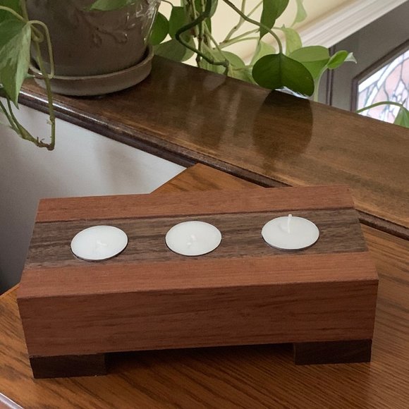 Tea Light Candle Holder - Handcrafted - Picture 4 of 5